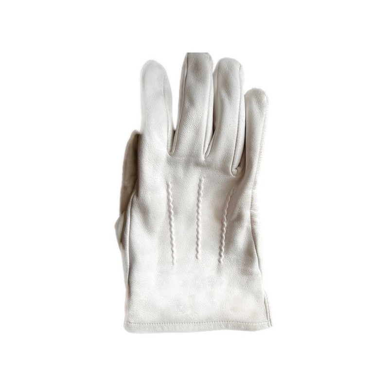 Gants cuir, int satin
